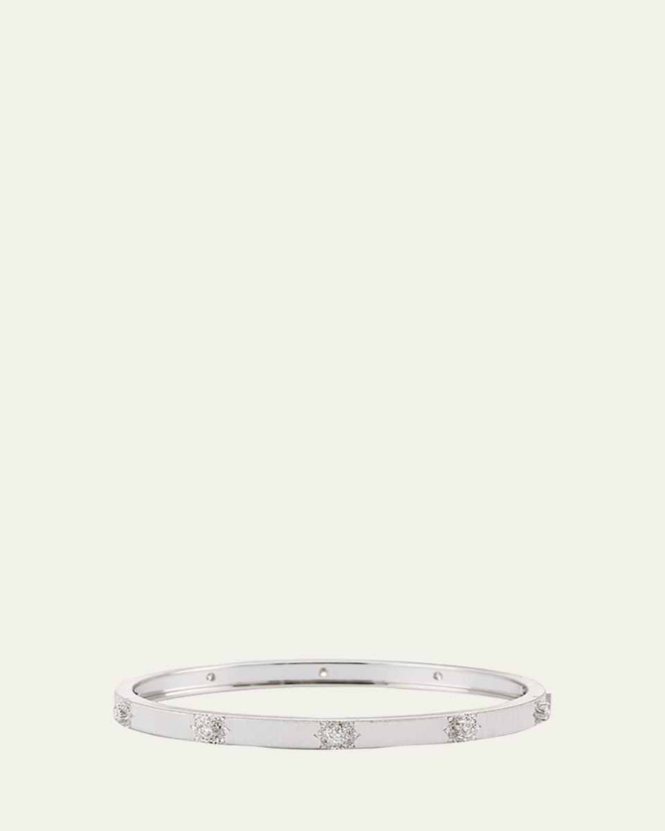 Macri Classica Bangle, White Gold, 5